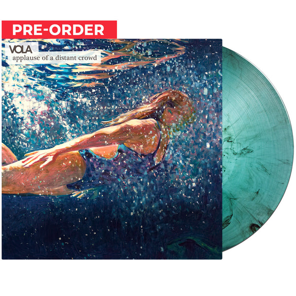 Turquoise marble vinyl album VOLA Applause Of A Distant Crowd with underwater cover art