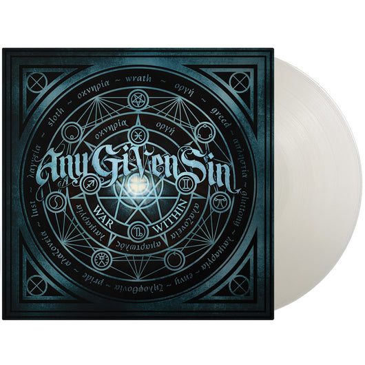 Vinyl record album cover of Any Given Sin debut album War Within in natural transparent vinyl