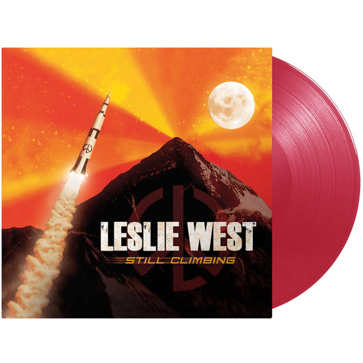 Vinyl record album cover of Leslie West’s Still Climbing on transparent red vinyl