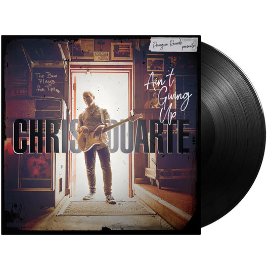 Vinyl album cover for Chris Duarte featuring a silhouetted guitarist in a doorway